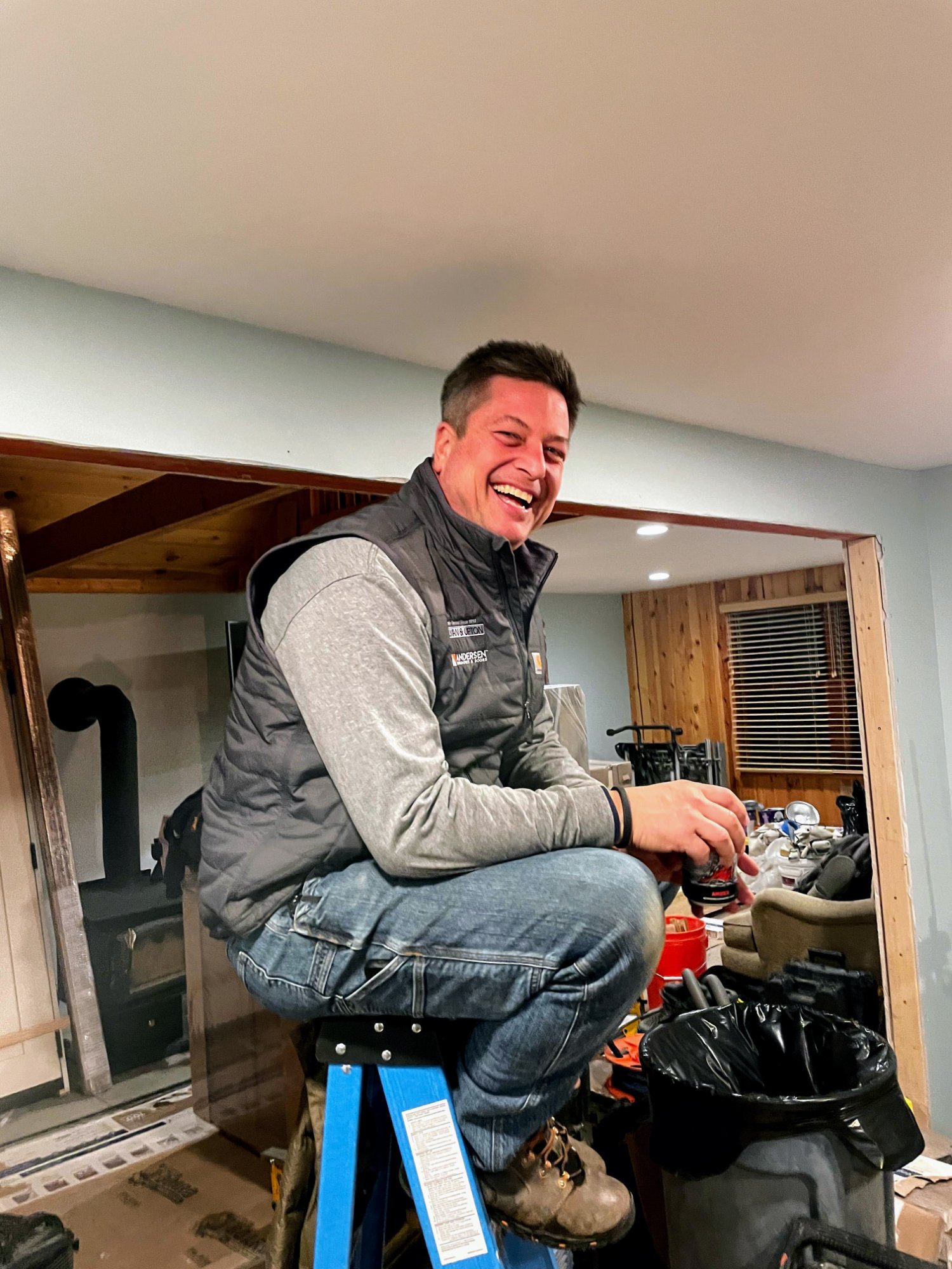 Prescott Kemler on a job site